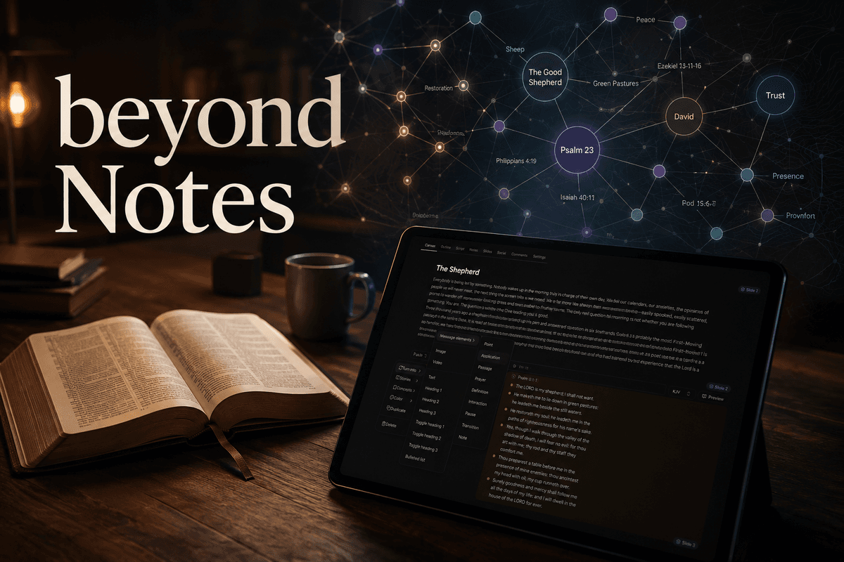 Beyond Notes: Why Cadence Canvas Changes the Way Churches Prepare Sermons